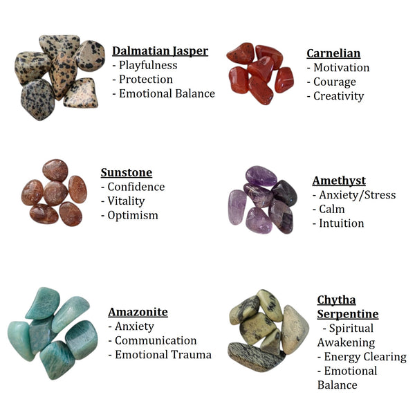 Small Crystal Grid Tumblestone Sets - 20 + Varieties