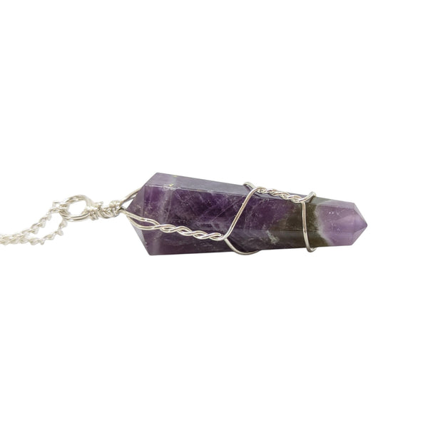 Amethyst Wire Wrap Necklace