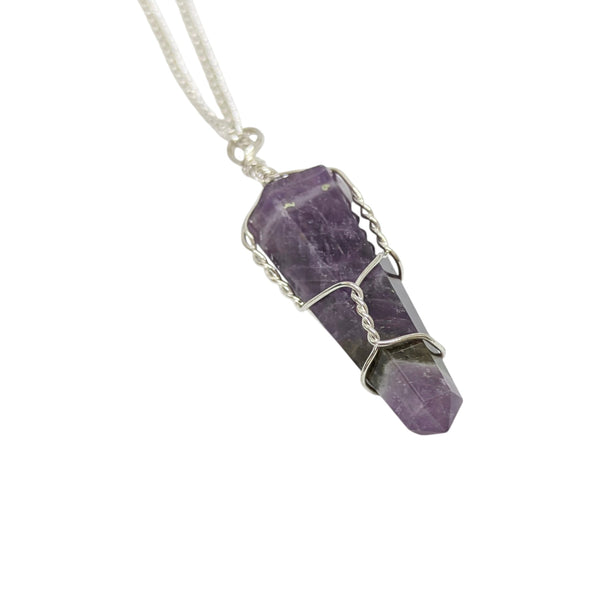 Amethyst Wire Wrap Necklace
