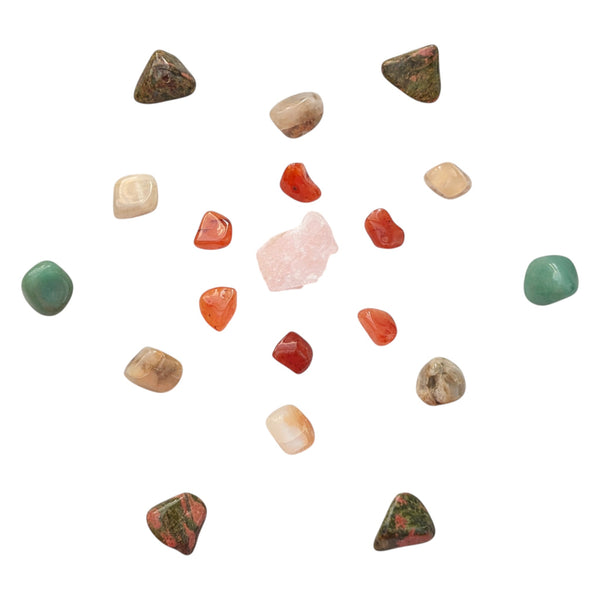 Fertility Crystal Grid "Seed of Life" Set
