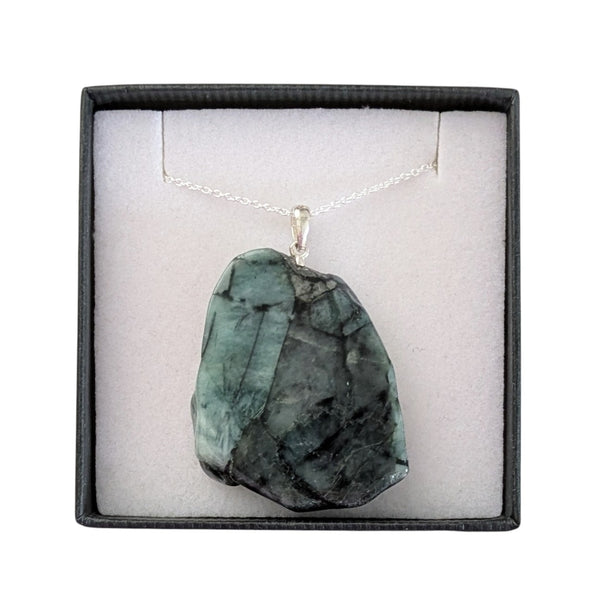 Emerald 925 Sterling Silver Necklace