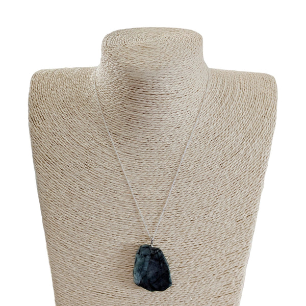 Emerald 925 Sterling Silver Necklace