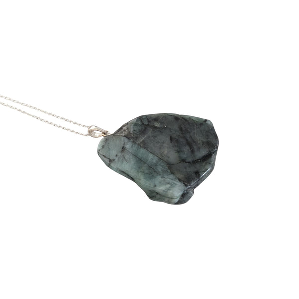 Emerald 925 Sterling Silver Necklace