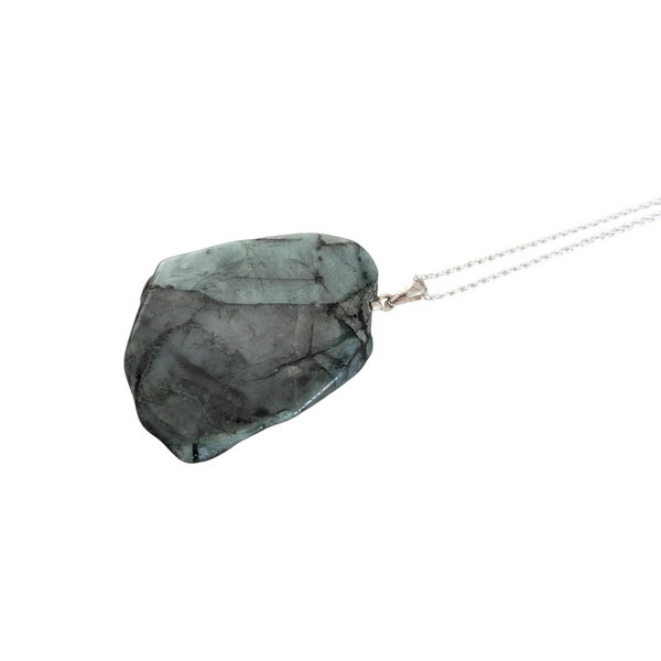 Emerald 925 Sterling Silver Necklace