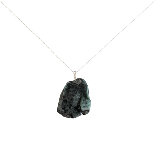 Emerald 925 Sterling Silver Necklace