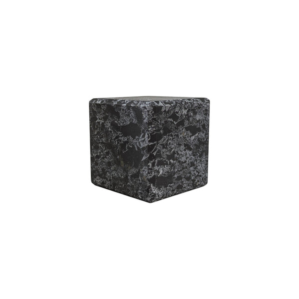 Petrovsky Shungite with Quartz Veins Cube measuring 5cms