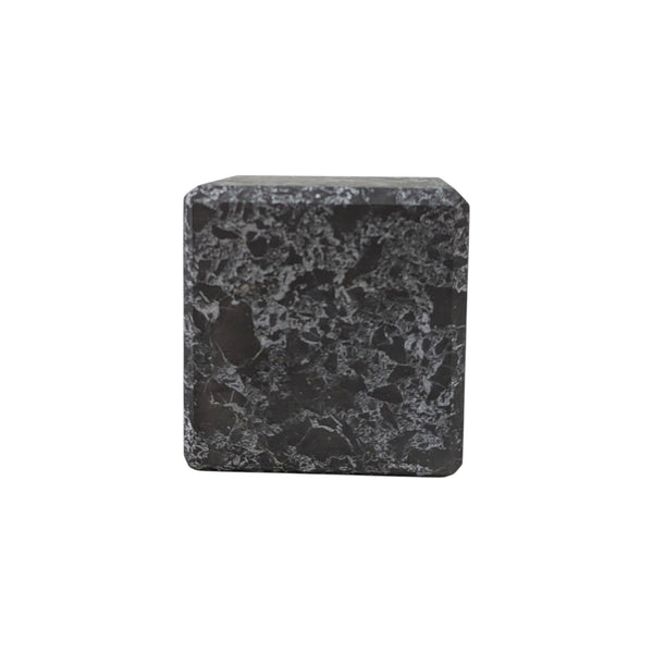 Petrovsky Shungite Cube with Quartz Veins 