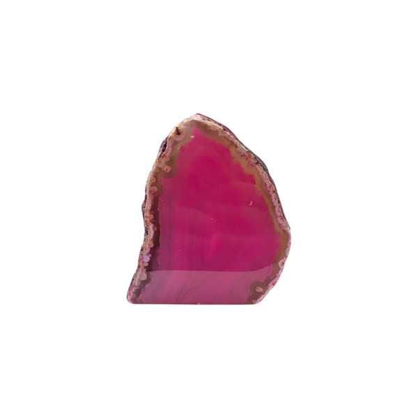 Pink Agate Geode Half Nodule