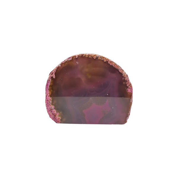 Pink Agate Geode Half Nodule