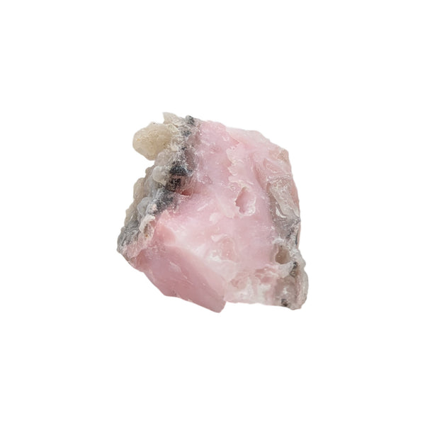 Rough Peruvian Opal showing tones of light pink to deep pink