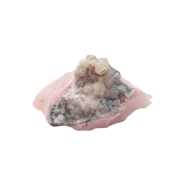raw mineral specimen of pink opal 