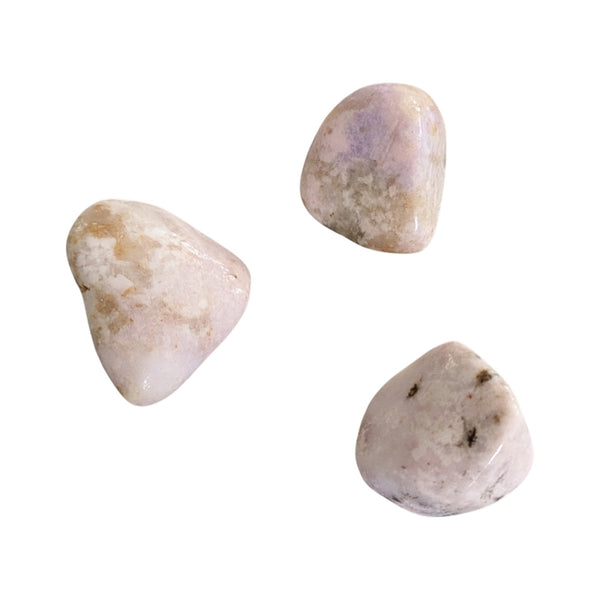 Pink Prairie Tanzanite Polished Stones showing muted pinks and lilac tones. 