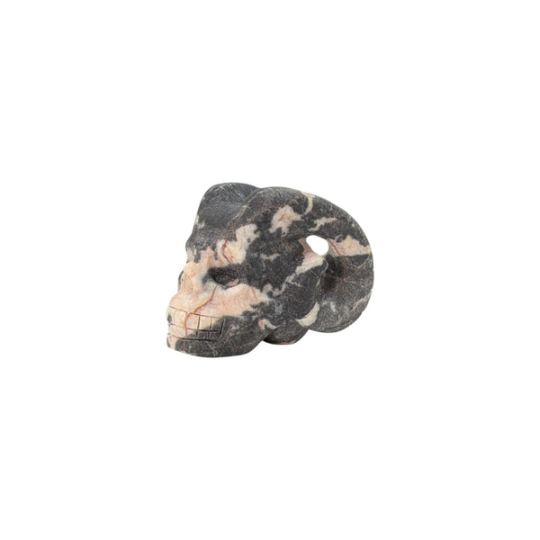 Gemstone Skull Carving