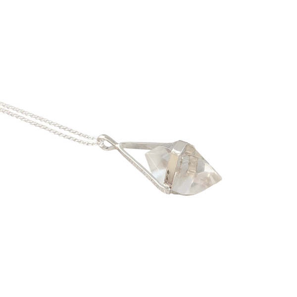 Clear Quartz 925 Sterling Silver Necklace