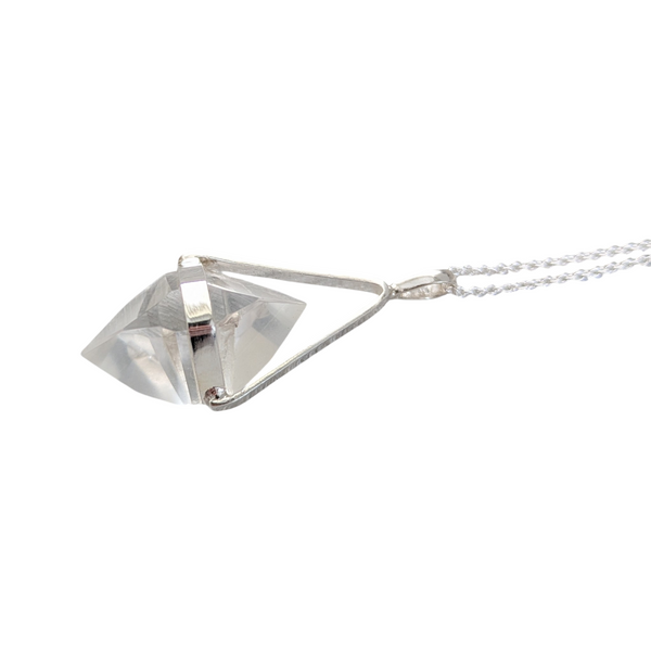 Clear Quartz 925 Sterling Silver Necklace