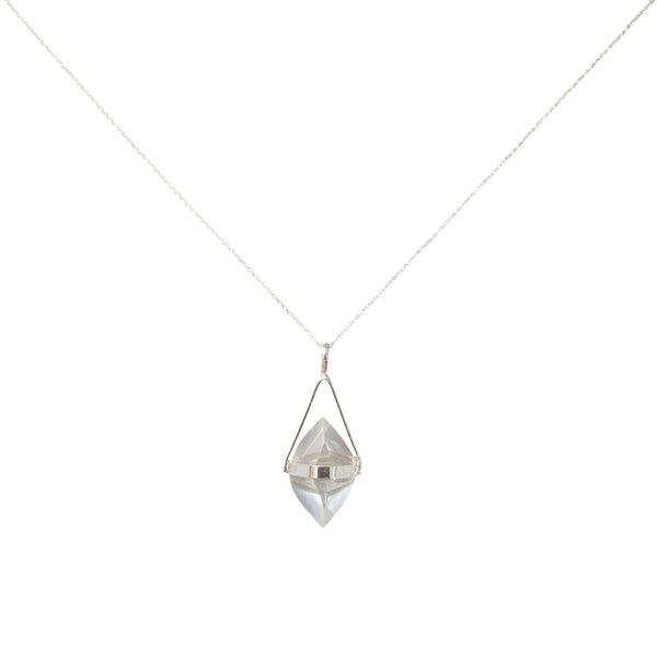 Clear Quartz 925 Sterling Silver Necklace