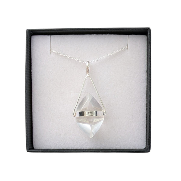 Clear Quartz 925 Sterling Silver Necklace