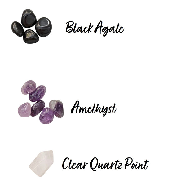 Protection & Grounding Crystal Grid "Metatrons Cube" Set