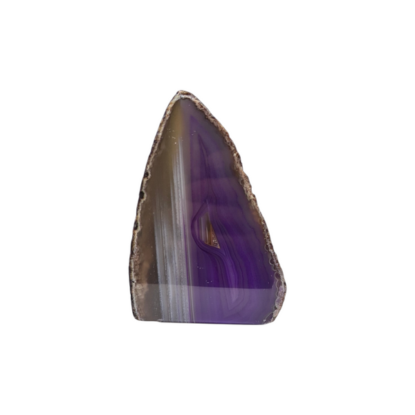 Purple Agate Geode Half Nodule