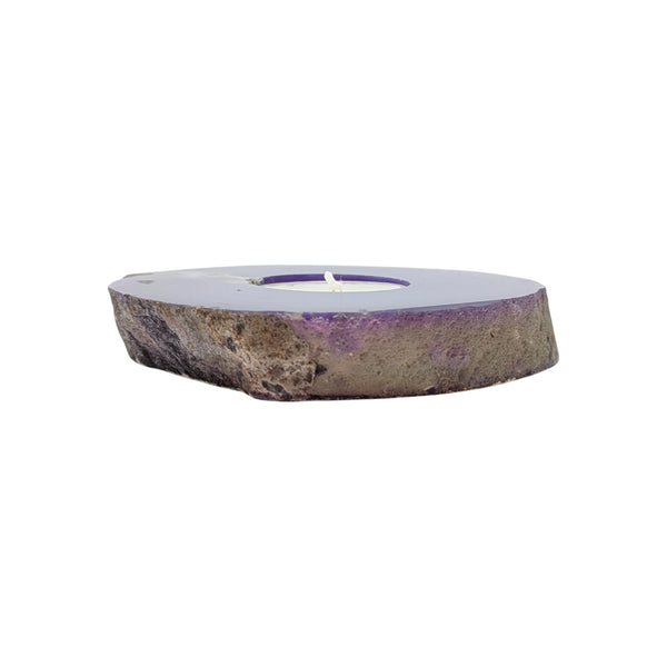 Purple Agate Tealight Holder
