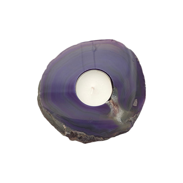 Purple Agate Tealight Holder