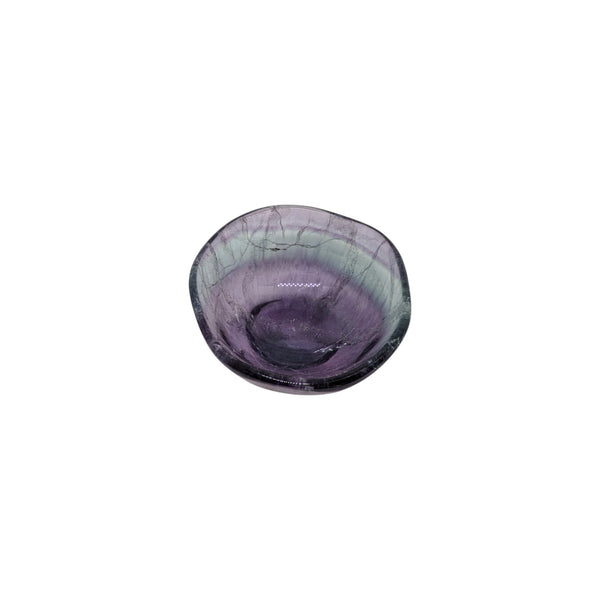 Fluorite Bowl showcasing purples, greens and indigo hues.