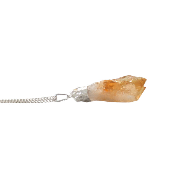 Raw Citrine Crystal Necklace