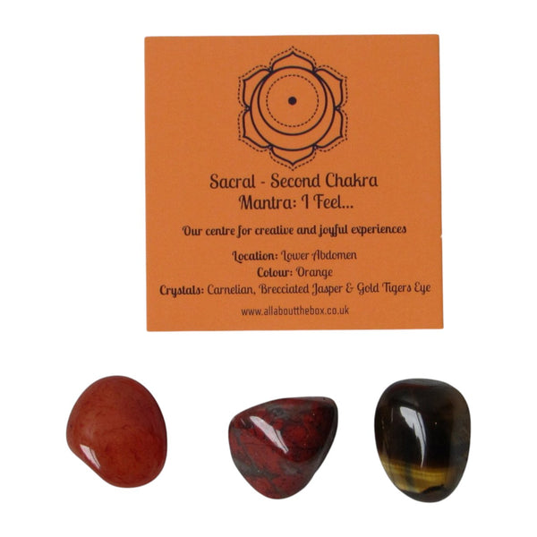Sacral Crystal Tumblestones - Centre for Creativity & Joyful Experiences