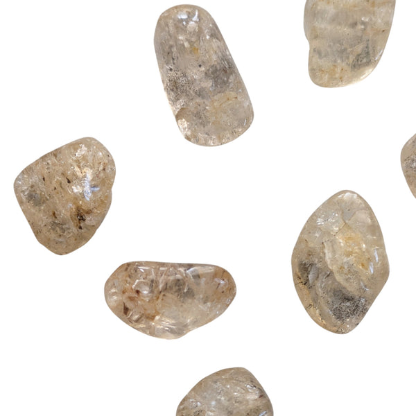 Tumbled Golden Scapolite stones with golden colouring and inclusions