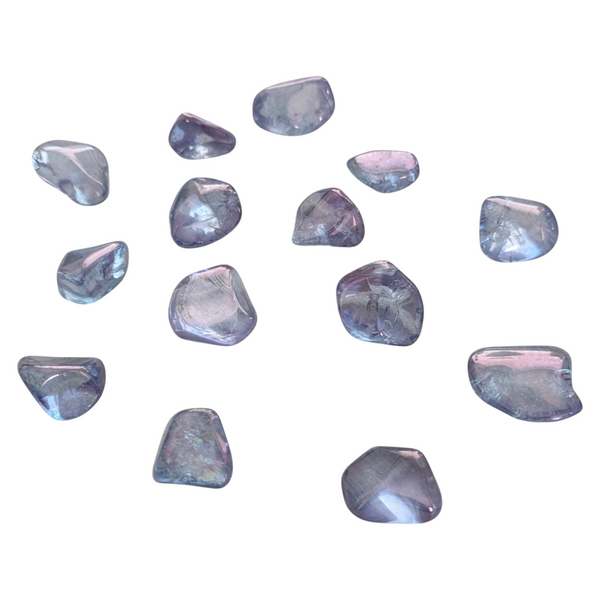 Tanzine Aura Quartz  Tumblestone