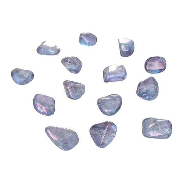 Tanzine Aura Quartz  Tumblestone