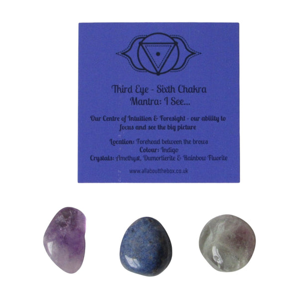 Third Eye Chakra Crystal Tumblestones - Centre for Intuition & Foresight