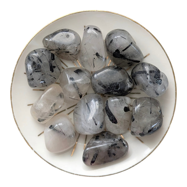 Tourmalinated Quartz Tumblestone