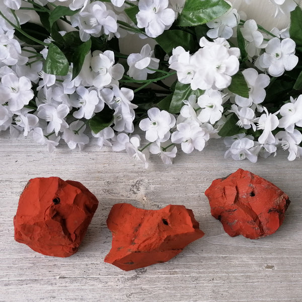 Small Raw Red Jasper Incense Holder