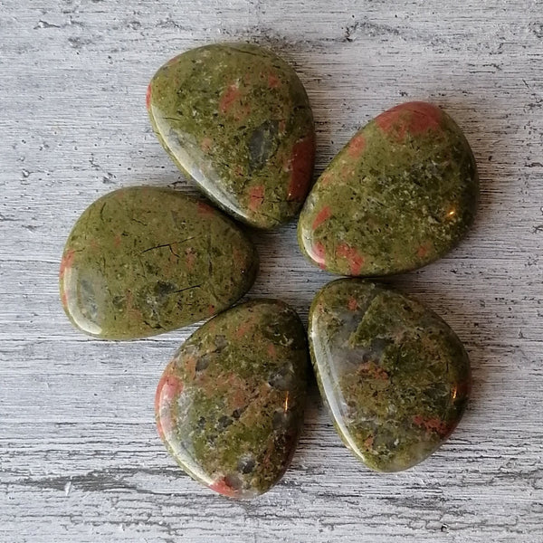 Unakite Jasper Worry Stone