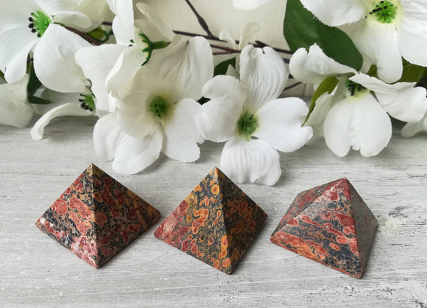 Leopard Skin Jasper Pyramid