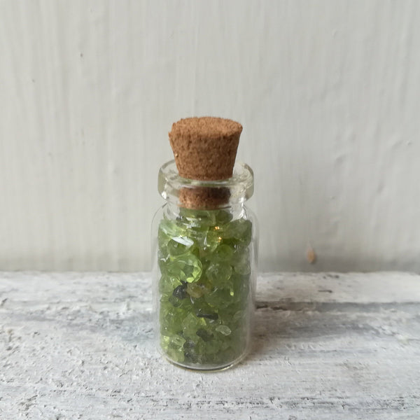 Peridot - Mini Bottle Of Prosperity & Peace