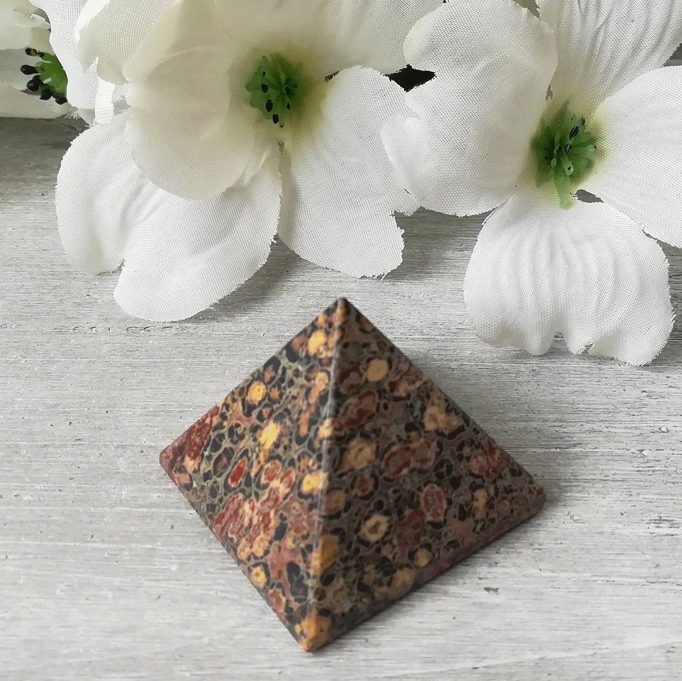 Leopard Skin Jasper Pyramid