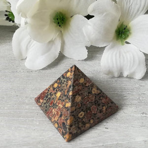 Leopard Skin Jasper Pyramid