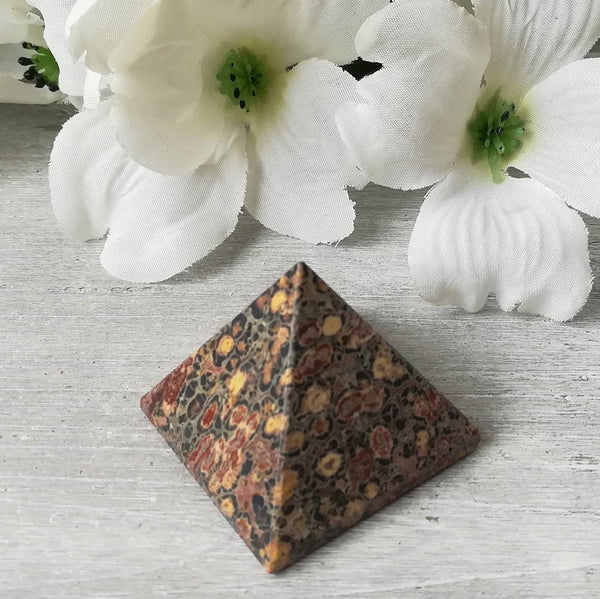 Leopard Skin Jasper Pyramid