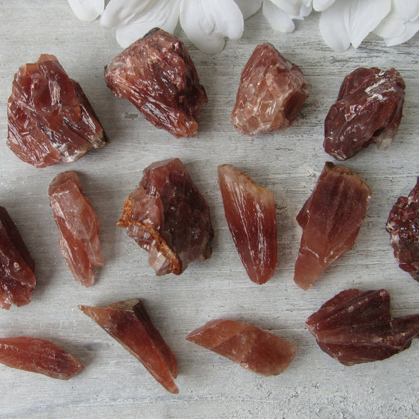 Raw Red Calcite