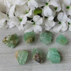Raw Green Calcite