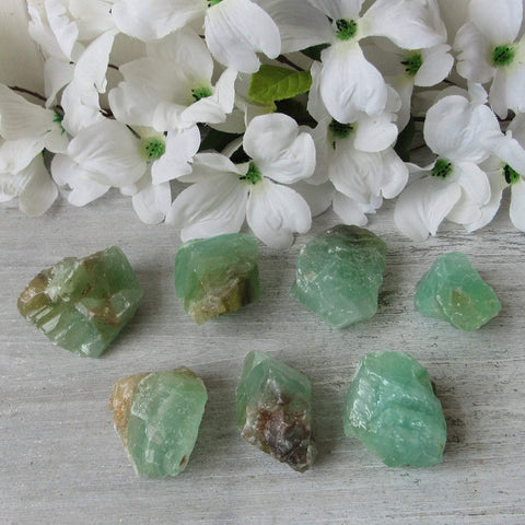 Raw Green Calcite