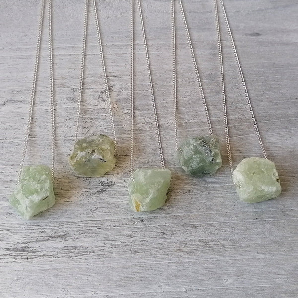 Natural  Prehnite Necklace