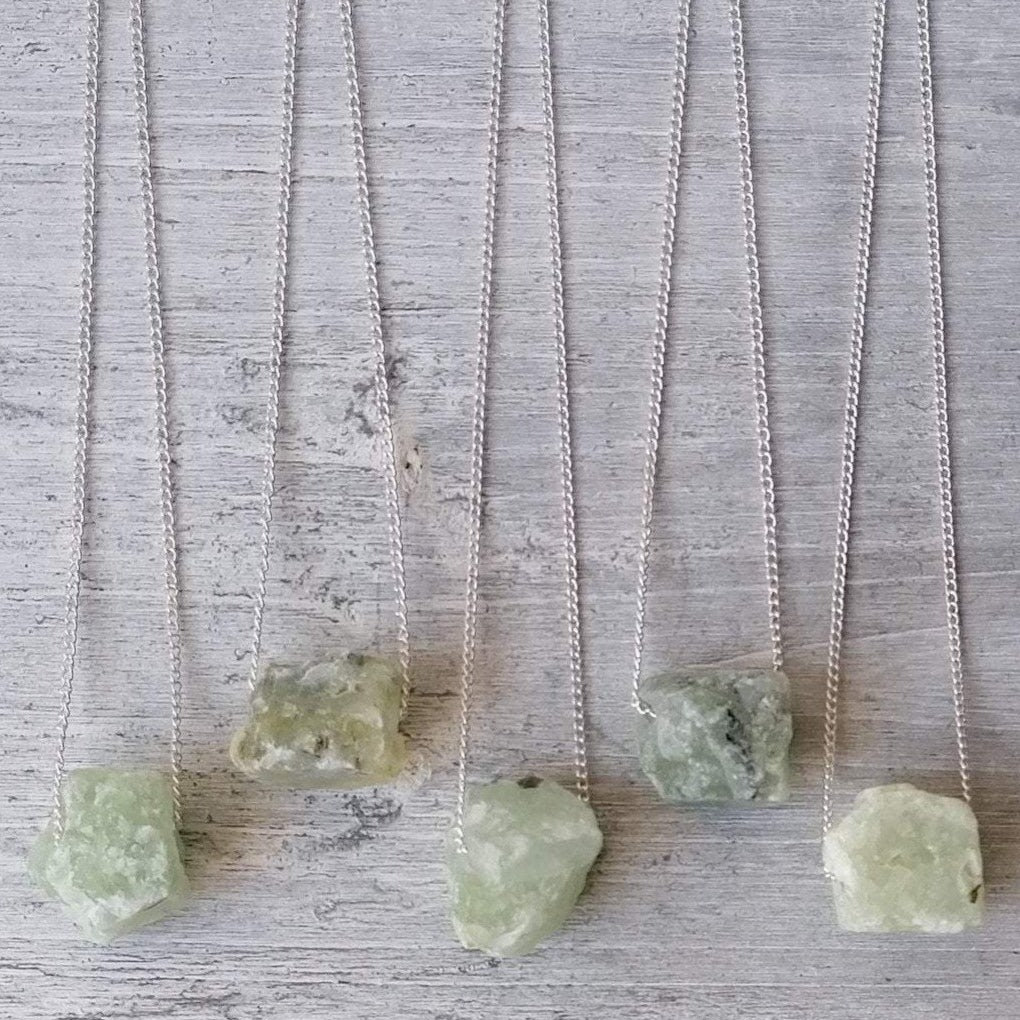 Natural  Prehnite Necklace