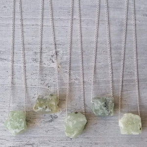Natural  Prehnite Necklace