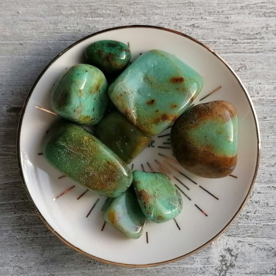 Green Opal Tumblestone