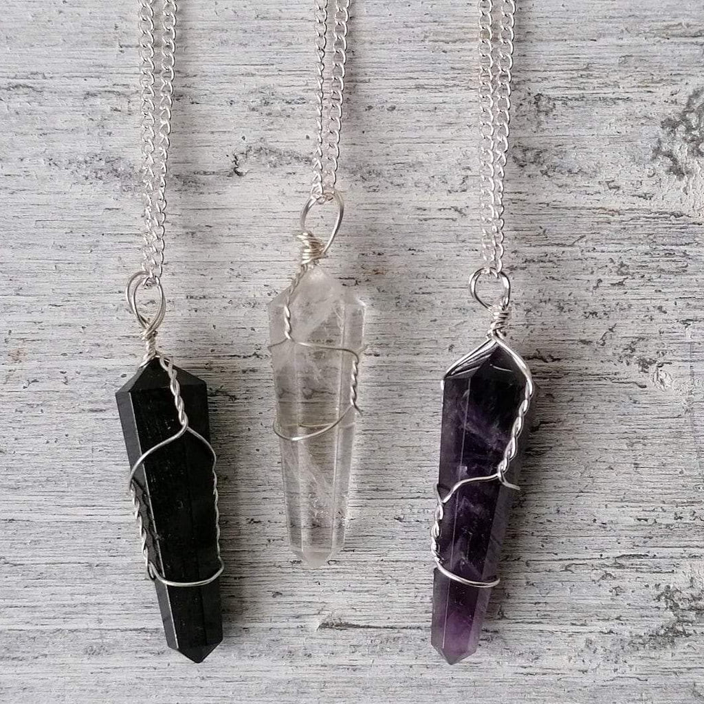 Black quartz 2025 necklace