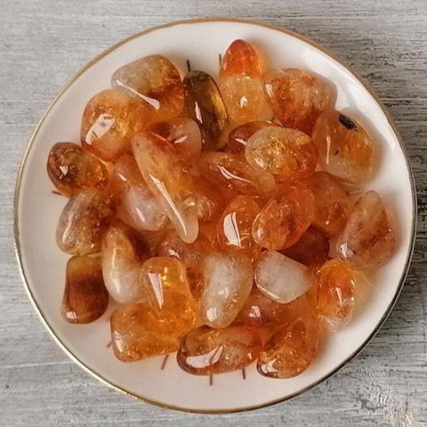 Citrine Tumblestone (Mini/Dark)