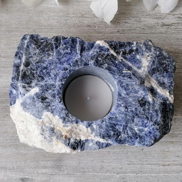 Blue Sodalite Tealight Holder - 001